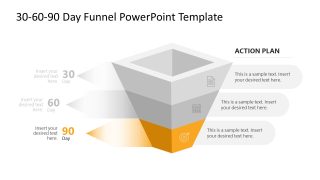 30-60-90 Day Action Plan Template with Color Highlight 