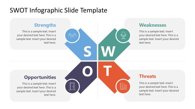 SWOT Infographic Slide Template for PowerPoint