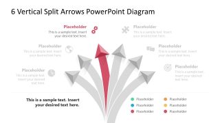 6-Vertical Split Arrows Template with Modern Layout 