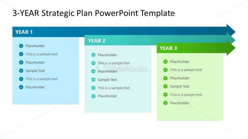 3-Year Strategic Plan Presentation Slide PPT Template