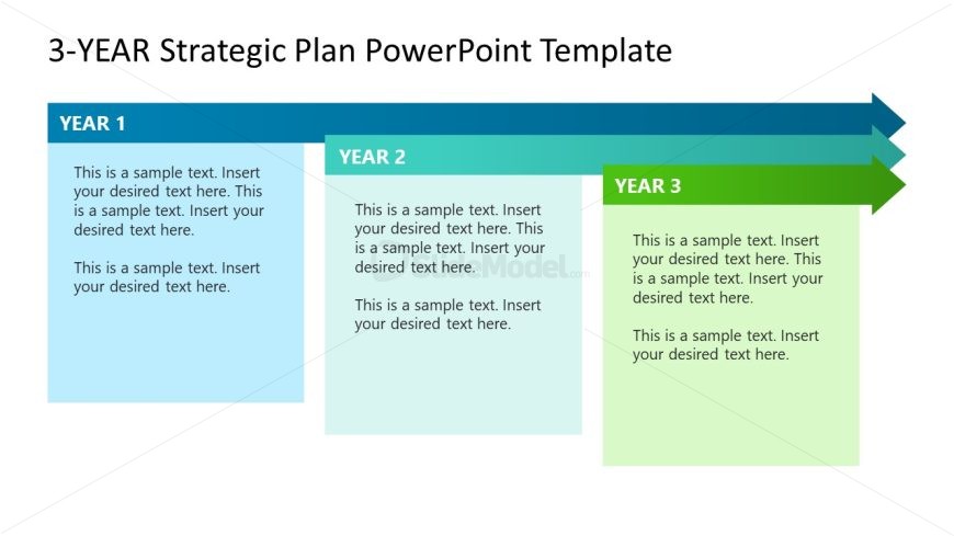 3-Year Strategic Plan Slide Layout
