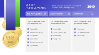 Yearly Achievements Slide Template