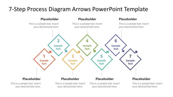 7-Step Process Diagram PPT Slide 