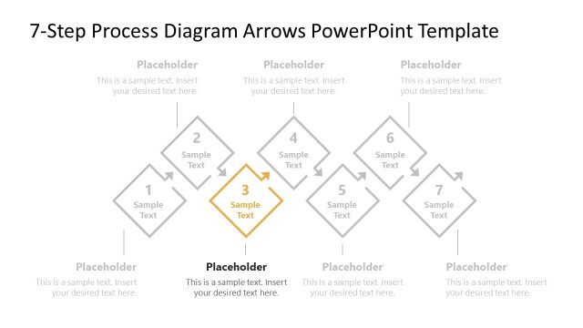 Stage 3 Focus Slide – 7-Step Process Diagram PPT Template