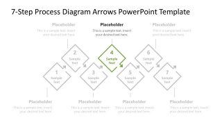 7-Step Process Diagram Presentation Slide 