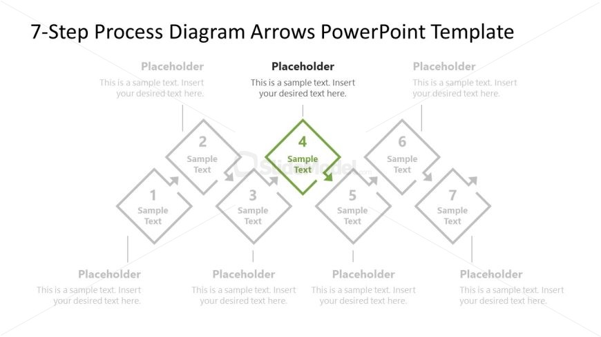 7-Step Process Diagram Presentation Slide