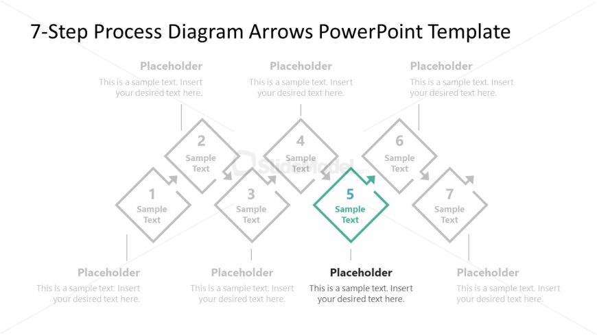7-Step Process Diagram Slide for Presentation
