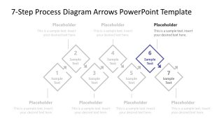 7-Step Process Diagram PPT Layout 