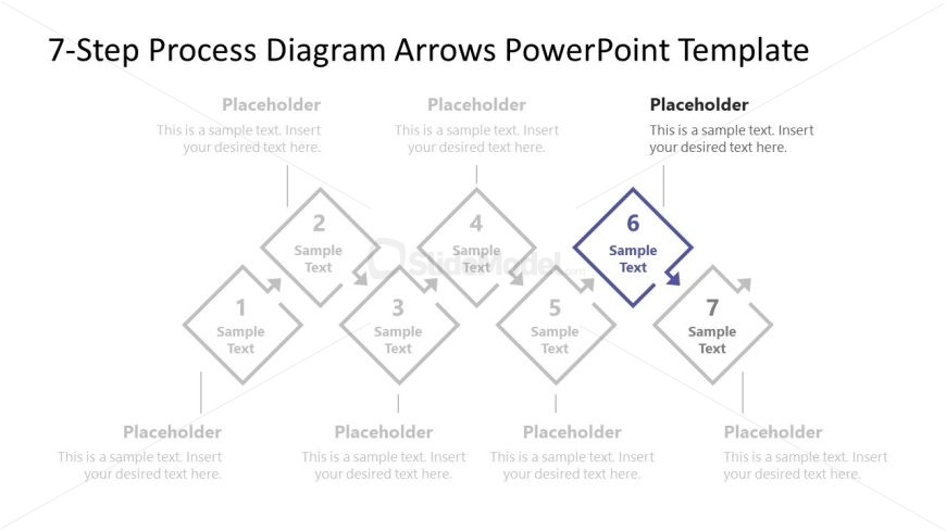 7-Step Process Diagram PPT Layout