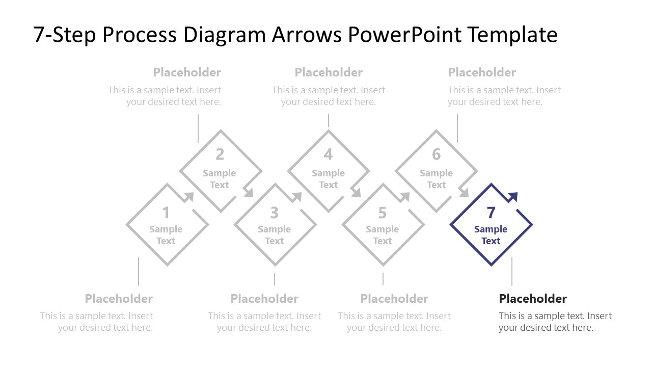 7-Step Process Diagram PowerPoint Template