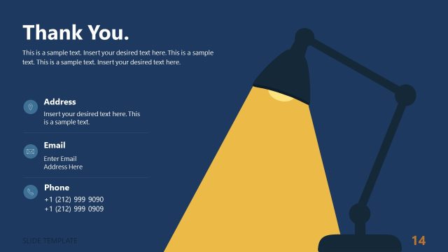 Editable Thank You Slide – Simple Business PPT Template