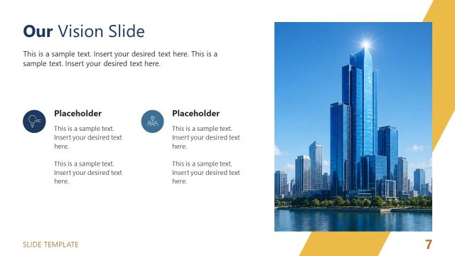 Business Vision PowerPoint Slide – Simple Business PPT Template