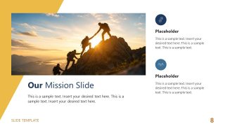Company Mission Visualization Template Slide 