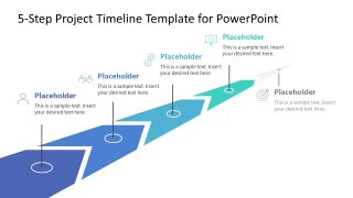 5-Step Project Timeline Template for PowerPoint 