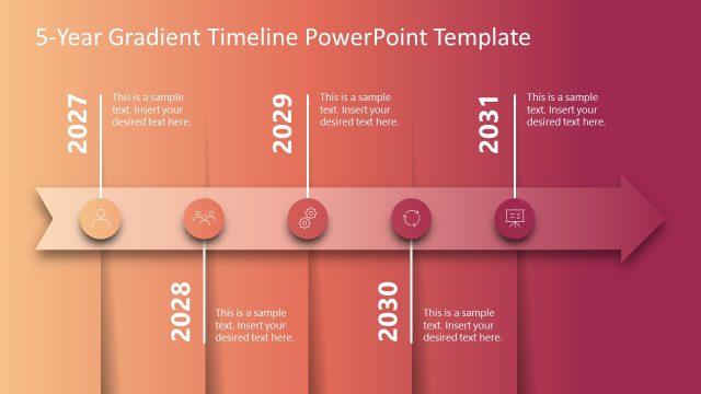 Gradient Timeline PowerPoint Template