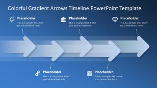 Colorful Gradient Arrows Diagram Template