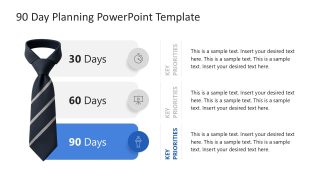 90 Day Planning Template Slide for Third Segment
