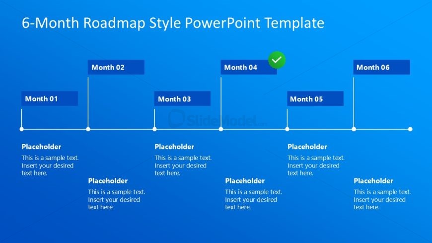 6-Month Roadmap Template for PowerPoint