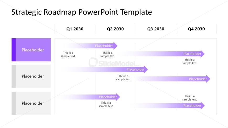 Strategic Roadmap Template for Presentation