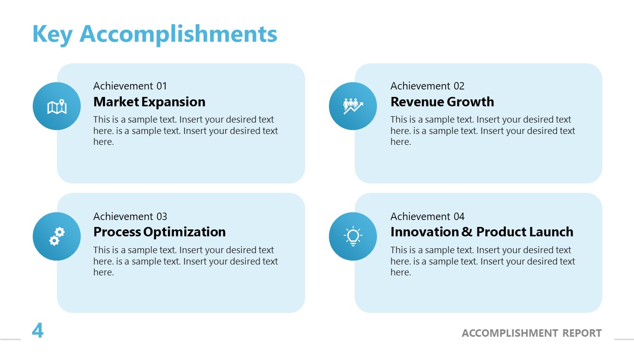 Accomplishment Report PowerPoint Template