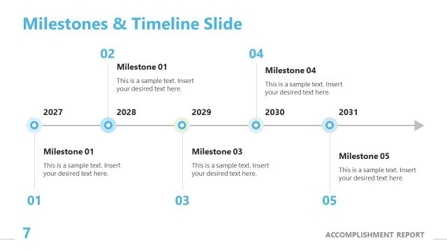 Milestones & Timeline Slide Template