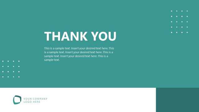Thank You Slide – Formal Company Profile Template Slide