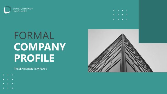 Formal Company PPT Template – Cover Slide
