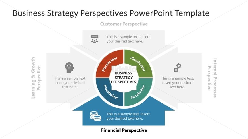Engaging 4 Business Strategy Perspectives Slide