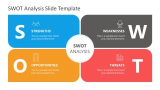 SWOT Analysis Petal Style Template for PowerPoint 