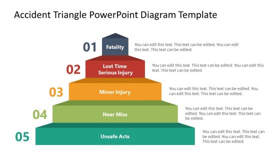 Accident Triangle Diagram PPT Layout 
