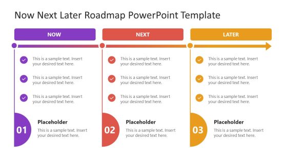 Editable Now Next Later PPT Template