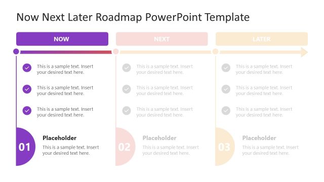 Now Focus Slide – Now Next Later PPT Template