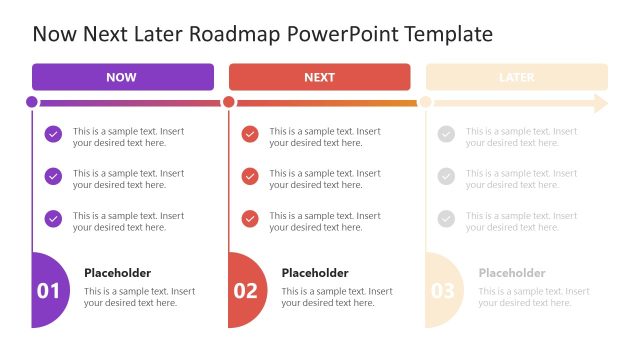 Next Spotlight Slide – Now Next Later PPT Layout