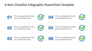 6-Item Checklist Infographic Template Layout 
