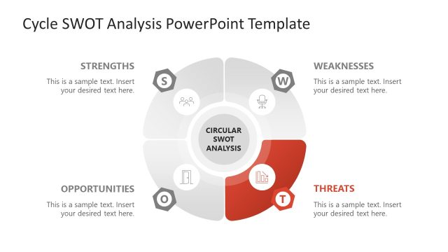 Cycle SWOT Analysis Slide Layout