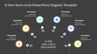 6-Item Infographic PPT Diagram Template Layout
