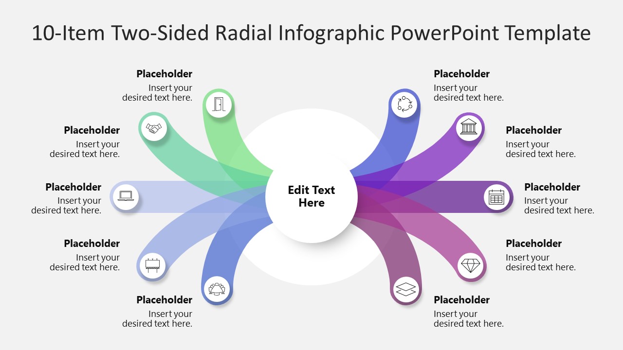 10-Item Two-Sided Radial Infographic PowerPoint Template?smmkt=dGVzdEBuaWVwb2RhbS5wbHwyMDI1LTExLTI3