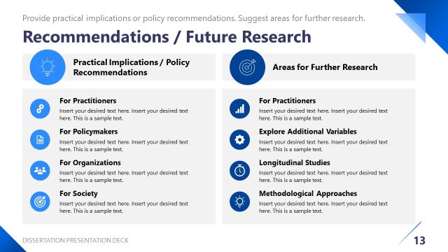 Recommendations and Future Research Directions