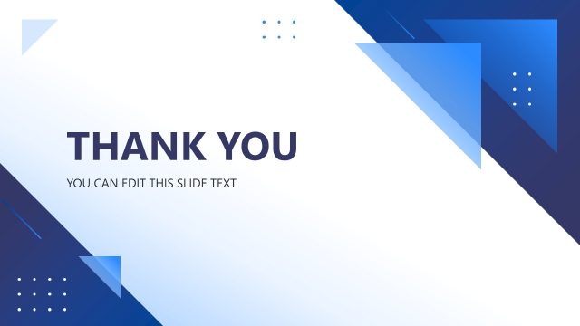 Dissertation Presentation Thank You Slide