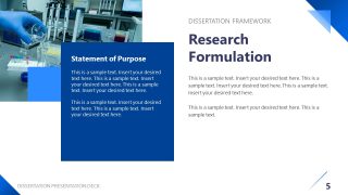 Research Formulation Dissertation Presentation Template