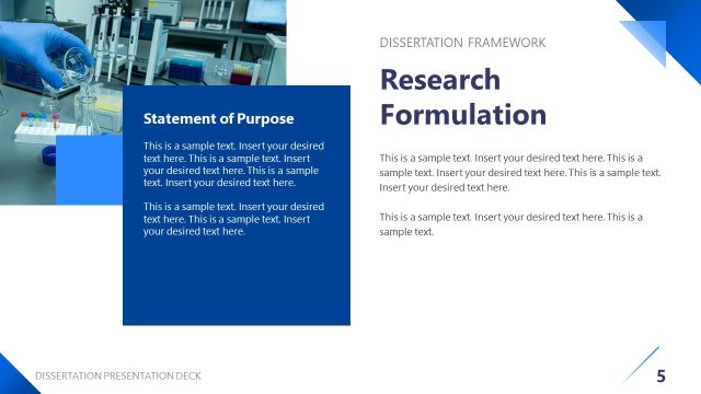 Research Formulation and Statement of Purpose Slide for PowerPoint