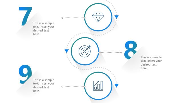 Engaging Vertical Numbered Infographic Template Slide