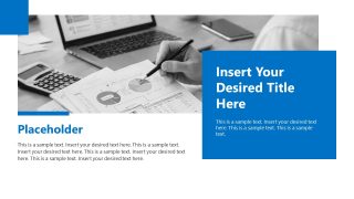 Business Report Template Layout with Text Placeholders 