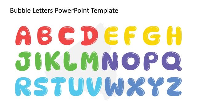 ABC Bubble Letters Template Slide