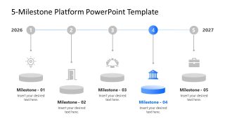 5 Milestone Platform Presentation Slide Template 