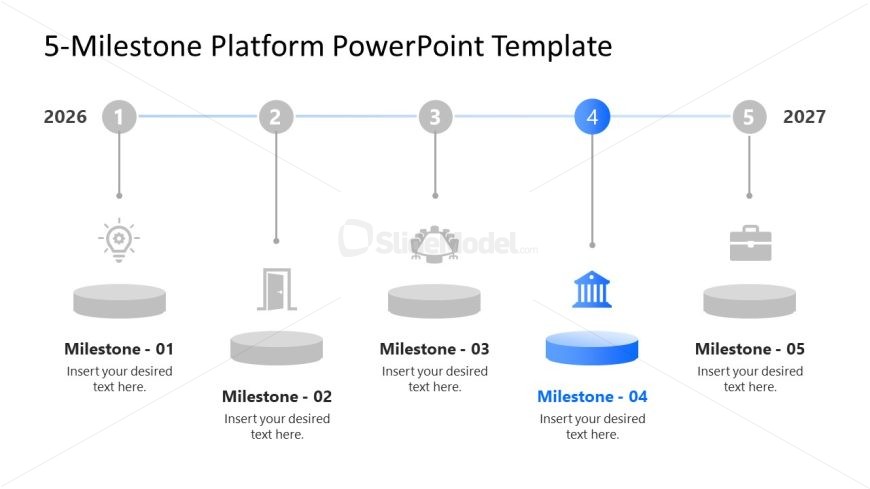 5 Milestone Platform Presentation Slide Template