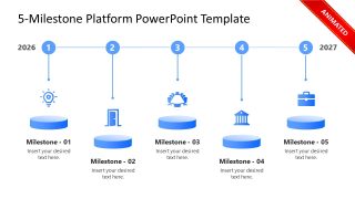 5 Milestone Platform Template with Animations