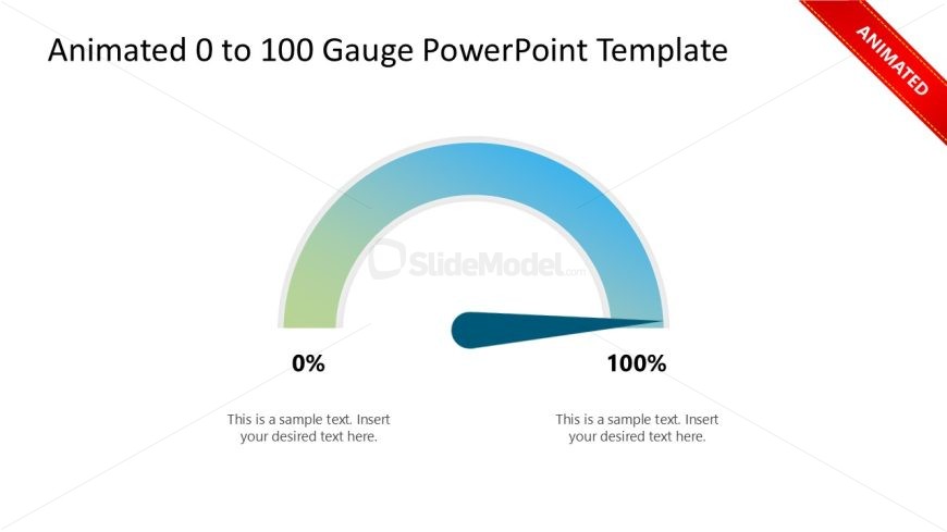 Animated 0 to 100 Gauge Presentation Template