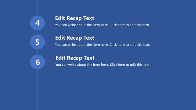 Editable Quick Recap Slide Template