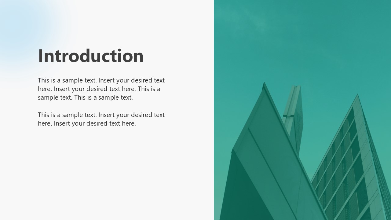 Powerpoint Brief Introduction Editable Introduction Slide with Text - Service Brief PPT Template ...